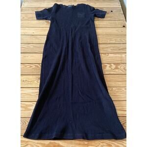 Lauren Ralph Lauren Ribbed T Shirt Dress Size Medium Women’s Black